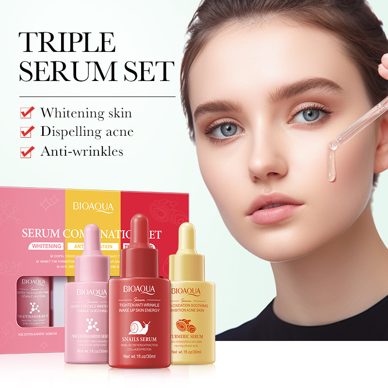 3pcs/set BIOAQUA Vitamin C Ret - Hyaluronic Acid Serum review and price
