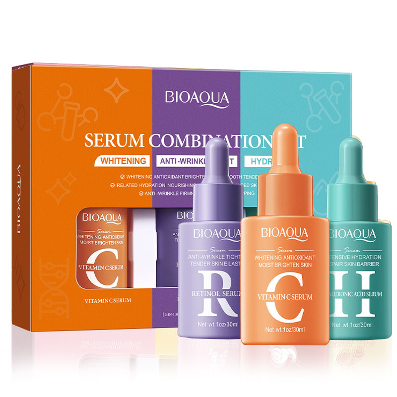 3pcs/set BIOAQUA Vitamin C Ret - Hyaluronic Acid Serum review and price