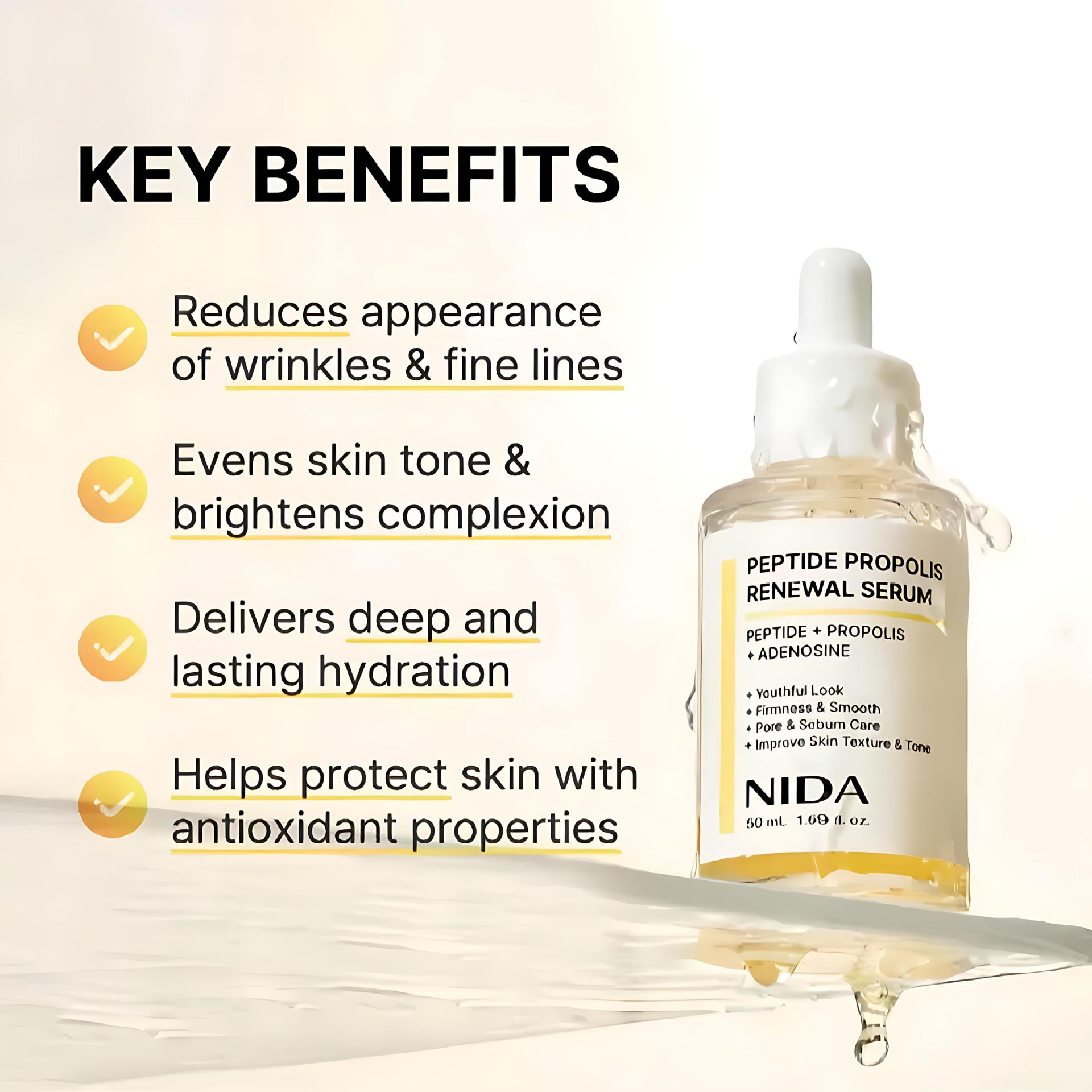 NIDA Propolis Serum Eye Cream  - Hyaluronic Acid Serum review and price