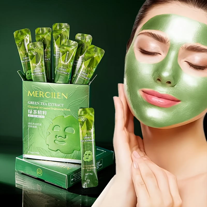 10pcs Mercilen Green Tea Peeli - Bentonite Clay Mask review and price